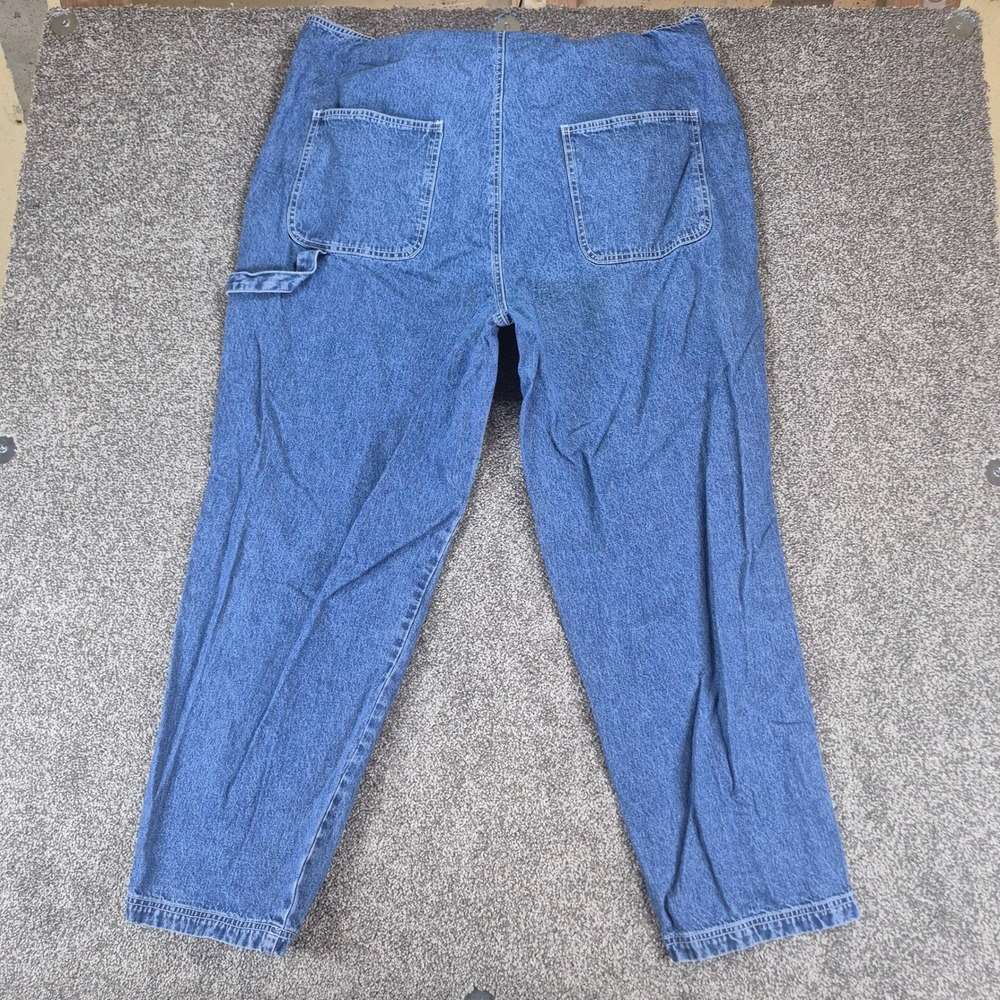 Vintage Revolt Denim Overalls Womens 20 Blue Vintage Carpenter Bib Dungarees - Picture 6 of 10